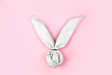 Easter bunny textile diy. Minimal Easter concept.