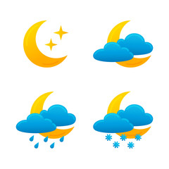 Night weather icons