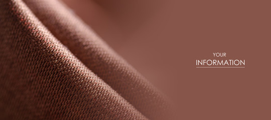 Brown fabric texture material pattern on blur background
