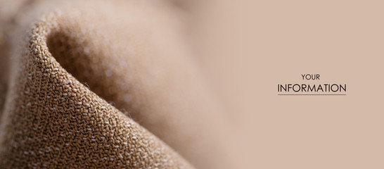 Beige brown fabric texture material fashion pattern blur background