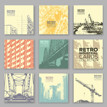 Industrial card collection.