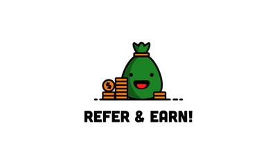 Sack Full of Money with Refer and Earn 