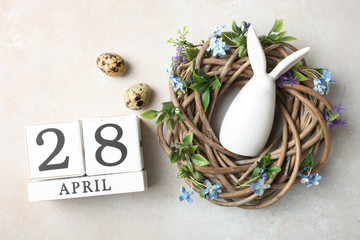  Concept holiday Easter, Easter decor.