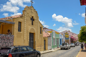 Colorful Brazilian colonial houses