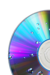 colored cd isolated on white