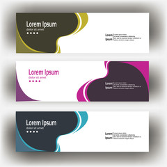 abstract geometric design banner web template. Banner web design vector template