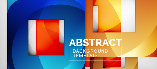 Abstract squares geometric background can be used in cover design, book design, website background