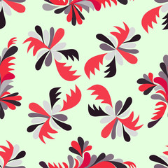 flowers abstract seamless pattern for your design