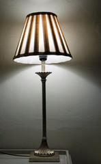 Design lamp lighting the room