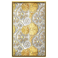 3D wall art, paintings with gold leaf	