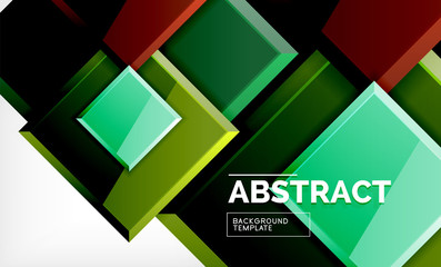 Square geometric background