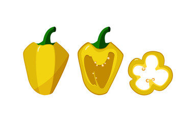 Set of three peppers.