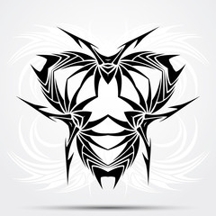 Abstract Tribal Tattoo. Vector Illustration.
