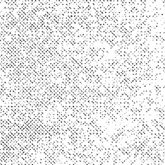 Black Abstract Grunge Texture, Dotted Vector on White Background, Halftone Dust Monochrome