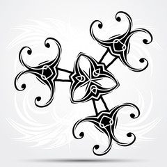 Celtic Style Tattoo. Vector Illustration