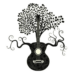 Retro guitar tree