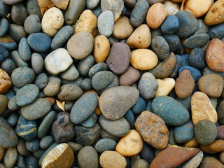 stone background,pebbles on the beach