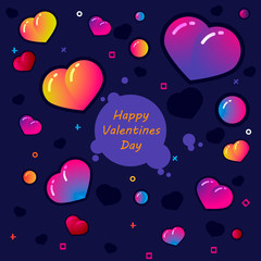 Abstract Background. Valentines Day. Vector Illustration