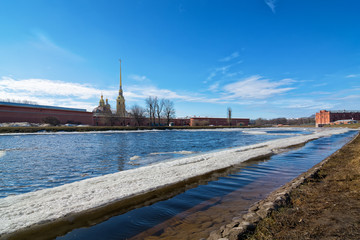 Saint-Petersburg and river Neva, Russia