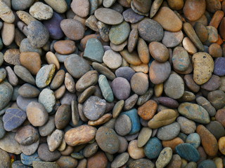 pebbles on the beach stone background