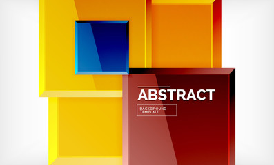 Square geometric background