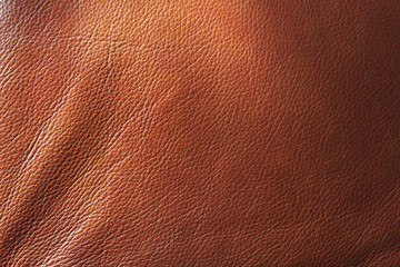 Genuine leather pattern, brown texture
