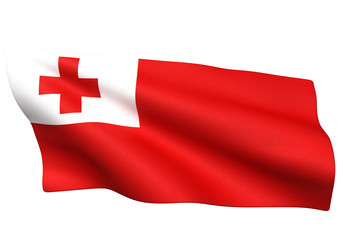 トンガ 国旗 比率1:2