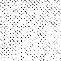 Black Abstract Grunge Texture, Dotted Vector on White Background, Halftone Scratch Design