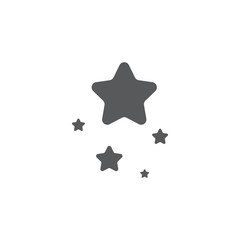 magic stars twinkling icon vector, pictogram, linear style, mobile concept, web icon design isolated illustration