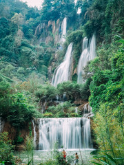 Thi lo su Waterfall. The most beautiful waterfall in Thailand, locate in Tak province. 