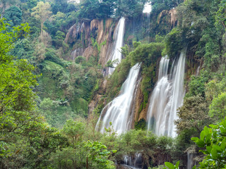 Thi lo su Waterfall. The most beautiful waterfall in Thailand, locate in Tak province. 