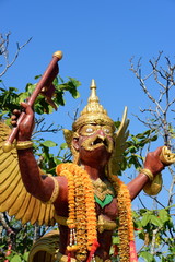 Statue of Krut at the Brahma Court Places to worship Thai people Is the main tourist attraction of...