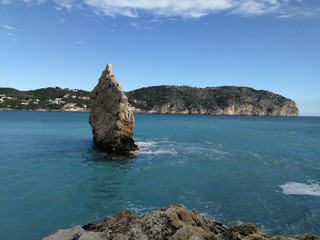 Naklejka premium Cala de Mallorca con Rocas