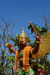 Statue of Krut at the Brahma Court Places to worship Thai people Is the main tourist attraction of...