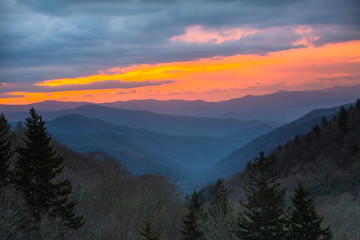 Smoky Mountains Tennessee Sunrise
