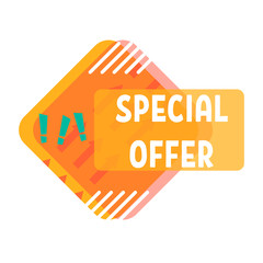 Super Sale, Mega. this weekend special offer banner, up to 25% off. Vector illustration.