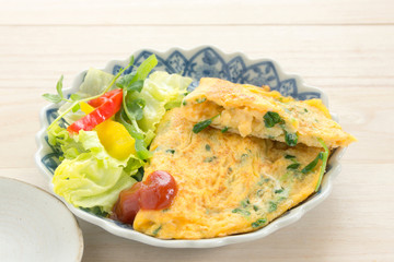 豆苗のたまご焼き