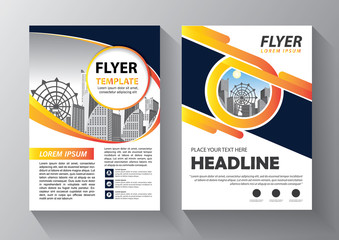 Business abstract vector template. Brochure design, cover modern layout, annual report, poster, flyer in A4 with colorful triangles, geometric shapes for tech, science, market with light background
