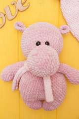 soft pink hippo