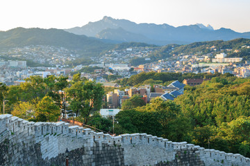 서울 한양도성 낙산구간 (낙산공원에서 바라본 서울 풍경)