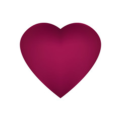 Dark purple Heart vector icon. Love  purple heart sign. Purple heart, love icon.