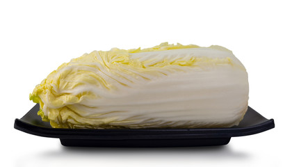 fresh chinese cabbage on white background. (clipping path)