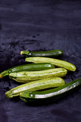 Fresh green zucchini