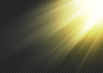 Vector transparent sunlight special lens flare light effect.