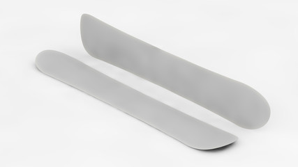 snowboard table isolated