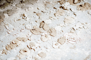 Floor with gypsum spots and smears, background image