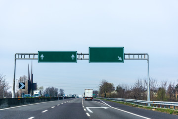 Blank Highway road sign