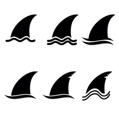 shark fin vector