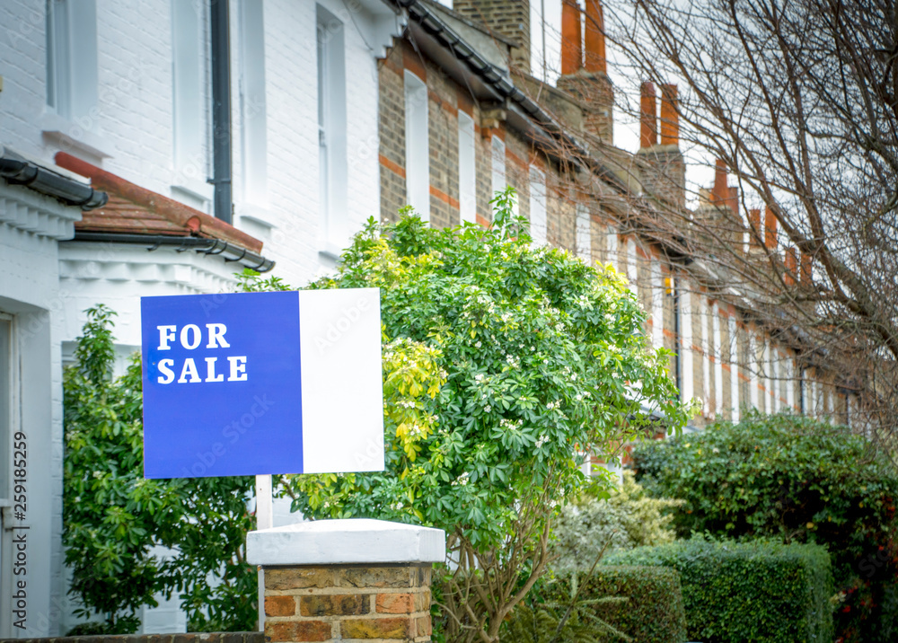 Wall mural Estate Agent 'For Sale' sign board