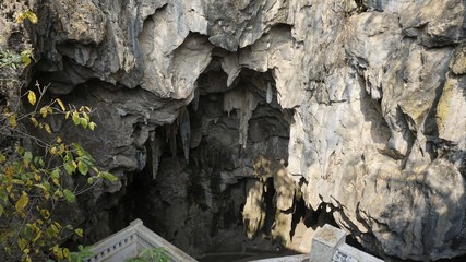 khao luang cave in phetchaburi thailand